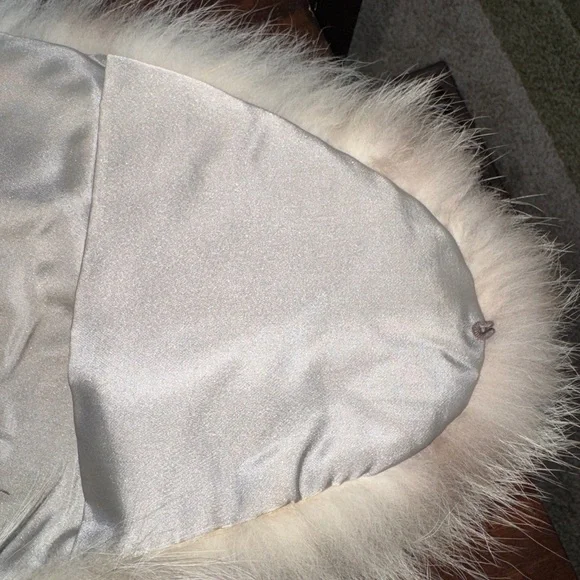 Grey Genuine Fox Fur Vintage 1950’s Stole/Shawl Wrap - Picture 9 of 9